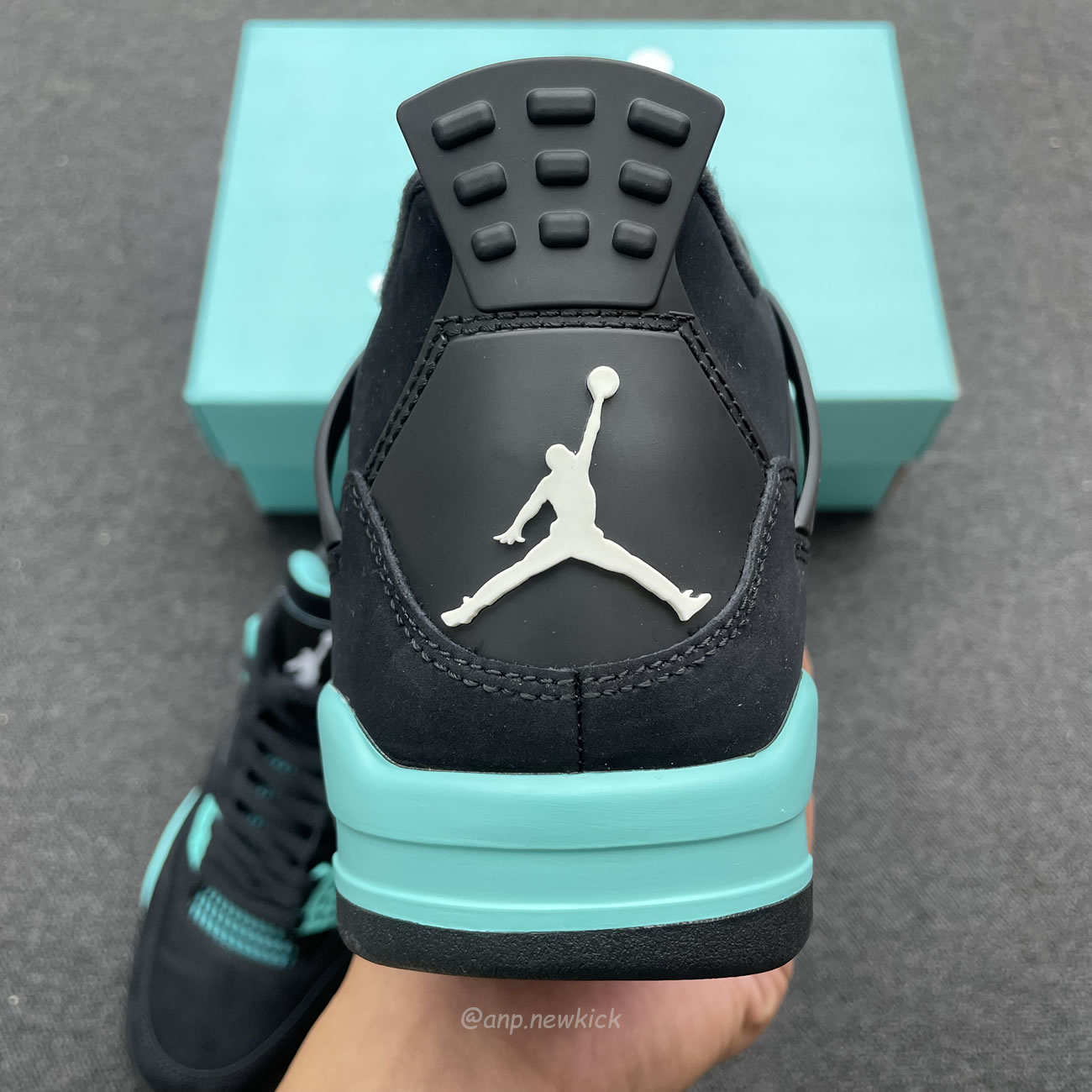 Air Jordan 4 Retro Tiffany Black Green (3) - newkick.app